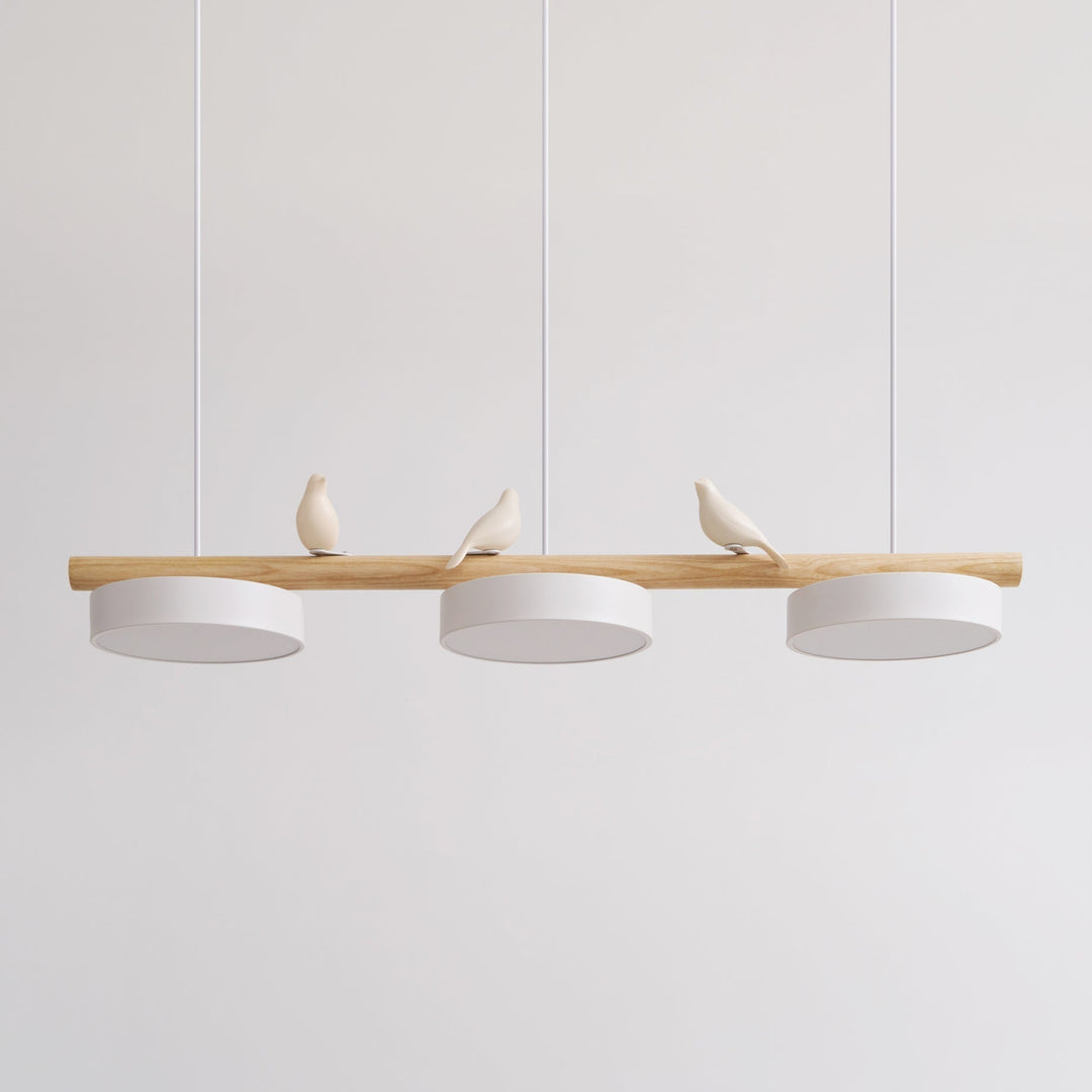 Ambient bird pendant light, modern LED design, adjustable illumination for any room.