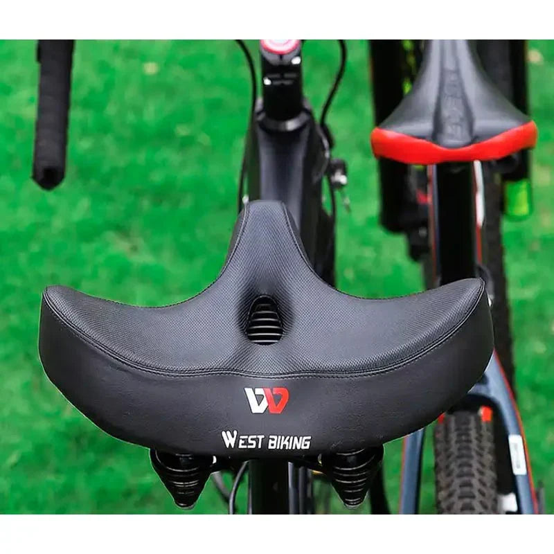 Enjoy enhanced cycling comfort with this new extra wide bike seat, designed for durability and easy installation.