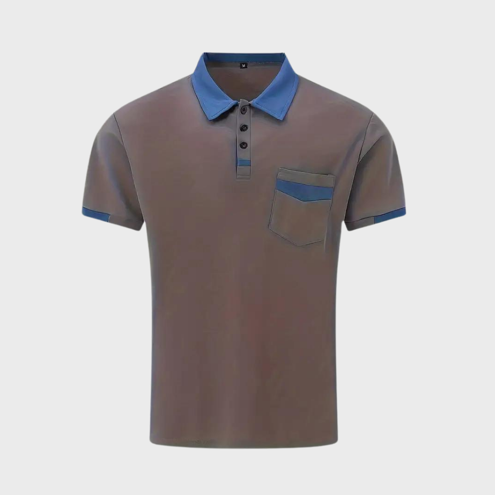 Men's timeless classic polo shirt in red, a comfortable wardrobe staple for versatile style and comfort.