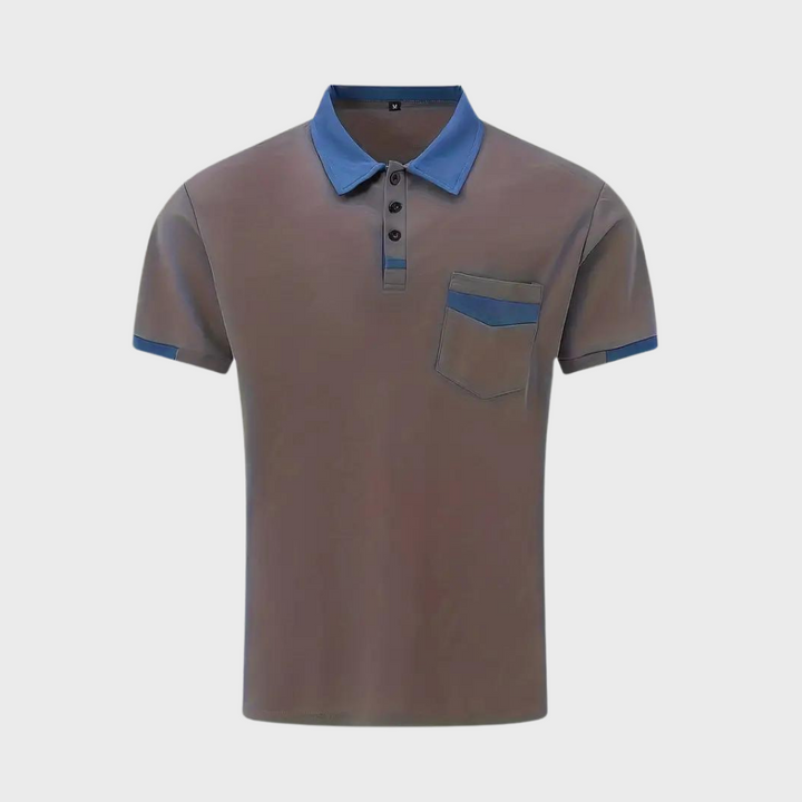 Men's timeless classic polo shirt in red, a comfortable wardrobe staple for versatile style and comfort.