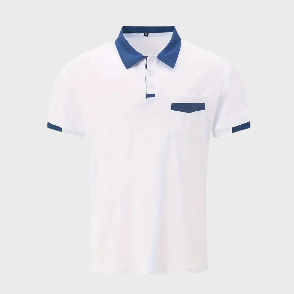Regular fit men's polo shirt in a range of colors, a versatile and essential wardrobe item.