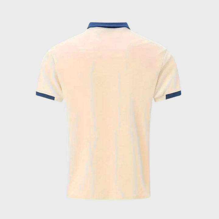 Men's comfortable short sleeve polo shirt in green, great for casual and semi-formal wear.