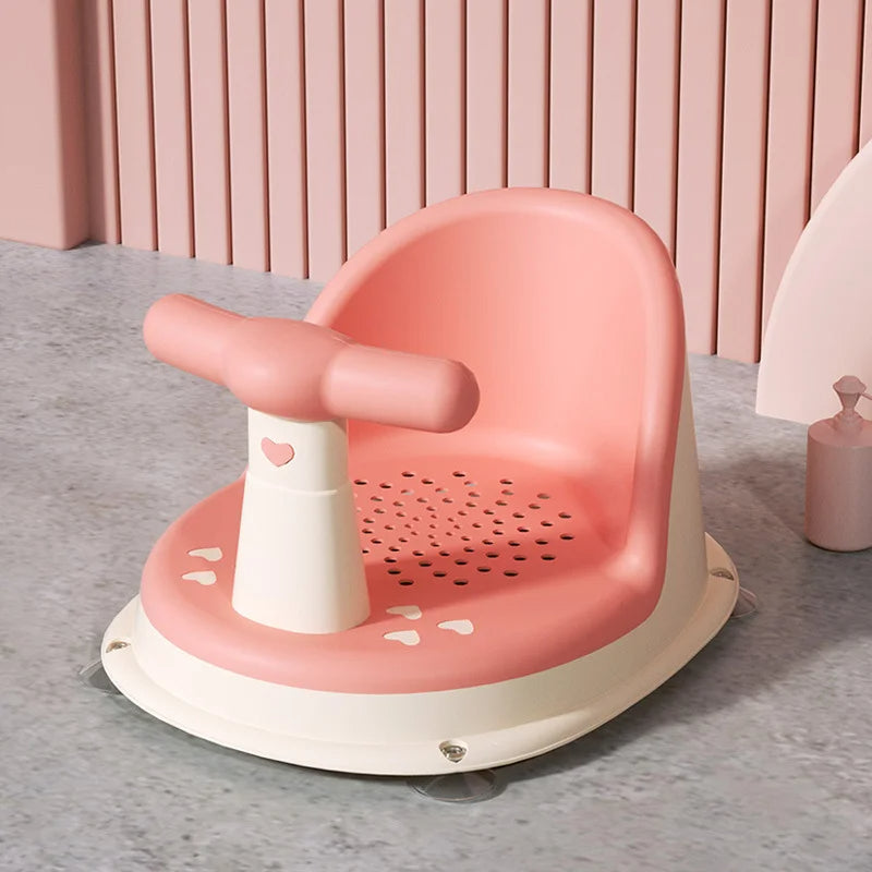 Non-slip baby bath seat for toddlers, ensuring safe & comfortable bathing experience.