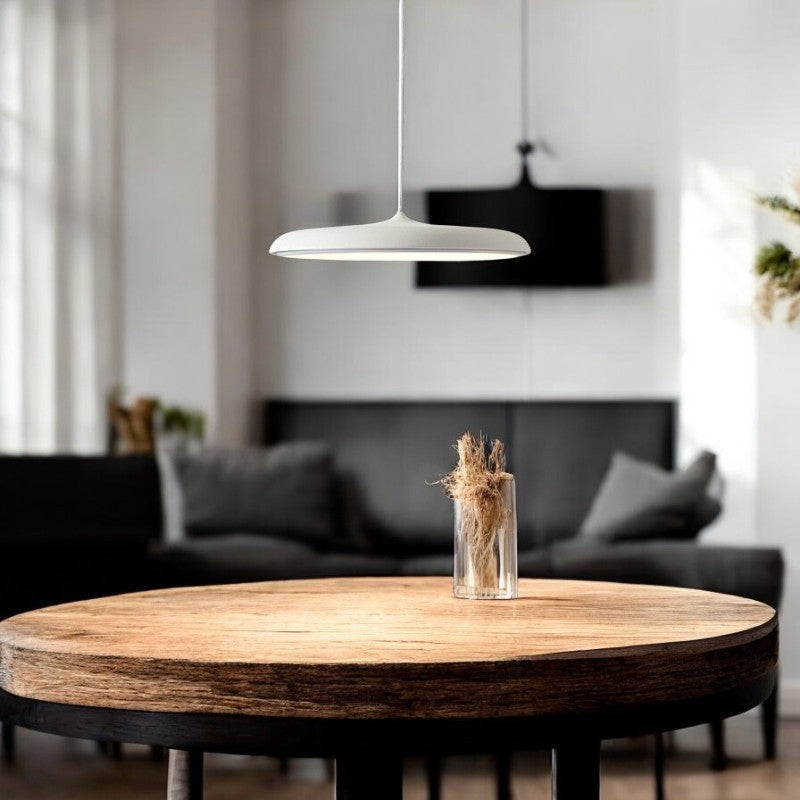 Nordic Glow LED pendant lamp, sleek Scandinavian design for modern interiors.