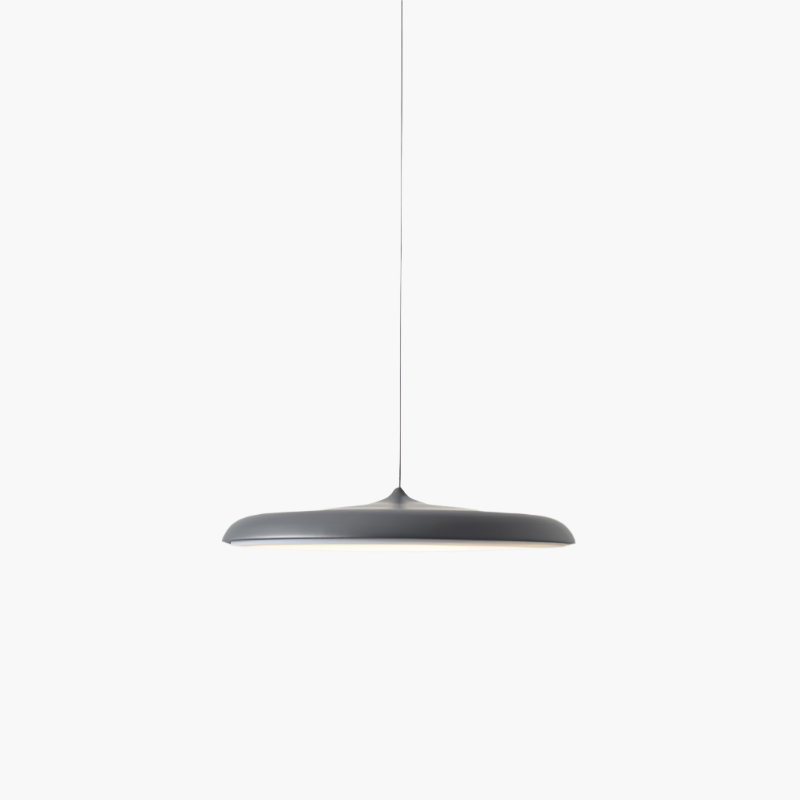 Sleek Nordic Glow LED Pendant Lamp: Scandinavian modern ceiling light, energy efficient for home.