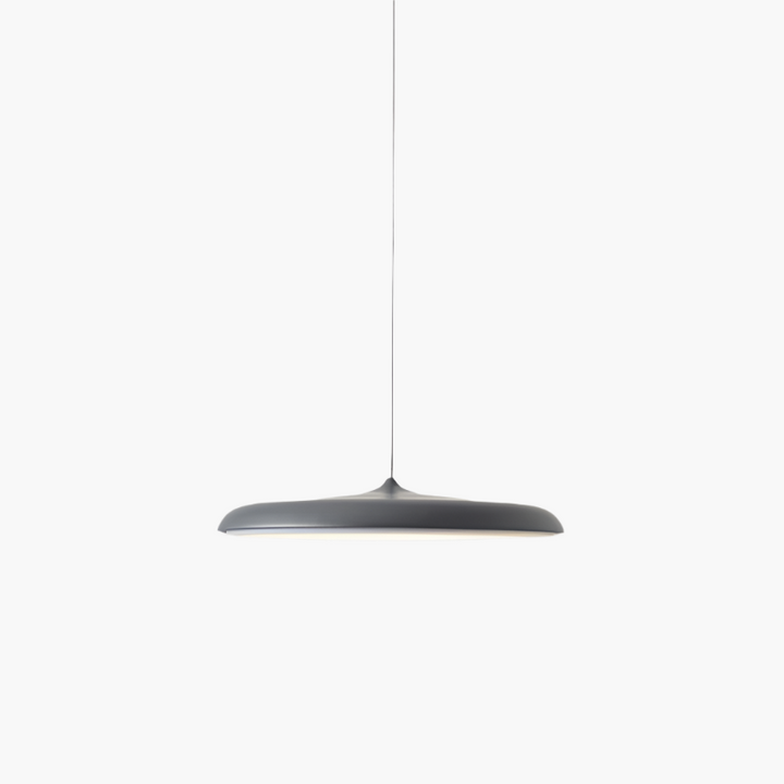Sleek Nordic Glow LED Pendant Lamp: Scandinavian modern ceiling light, energy efficient for home.