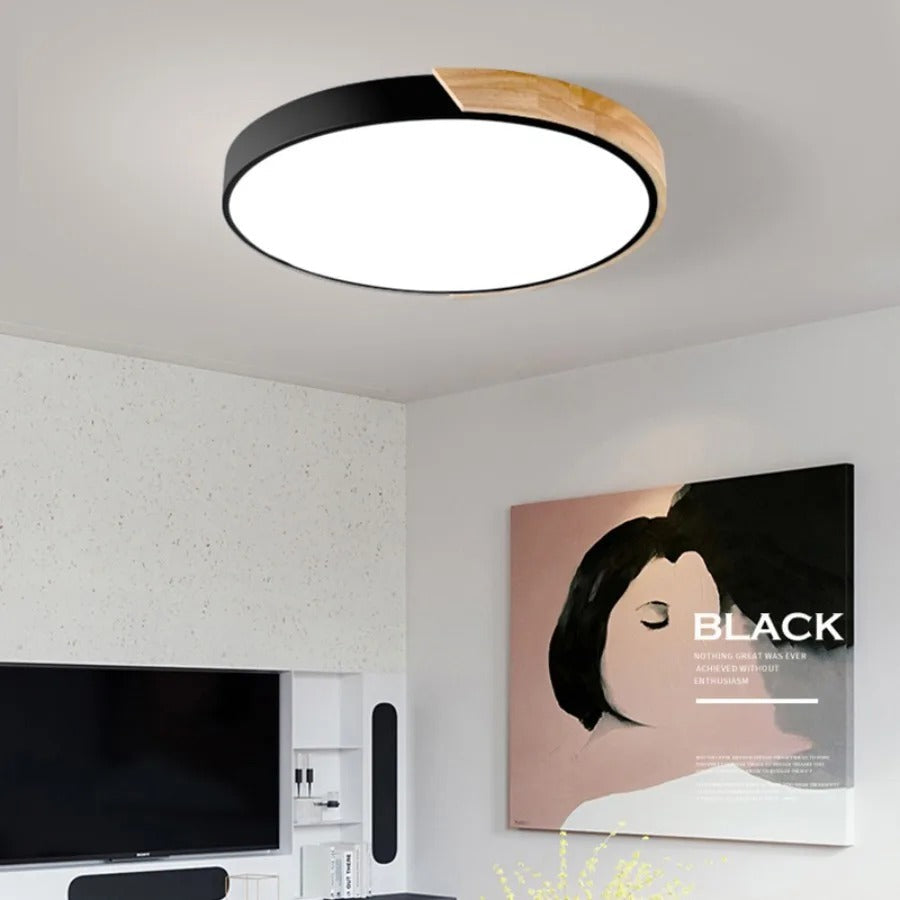 Vibrant Macaroon ceiling light, Nordic style, perfect for modern bedroom or study decor.