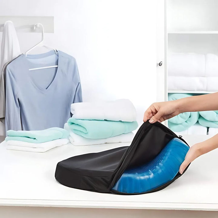 Promote wellness with orthopedic gel seat cushion. Pressure relief & back pain support. Tailbone comfort.