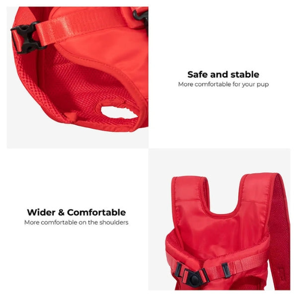 Outdoor dog carrier backpack, great for hiking, travel pets, and all your adventures.