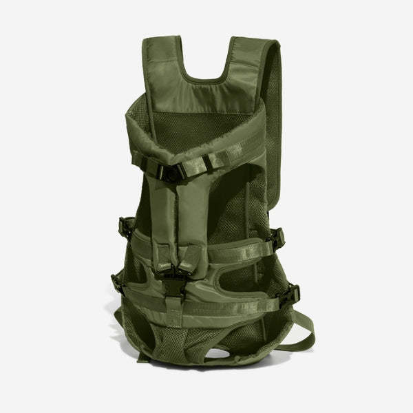 Robust, waterproof dog carrier backpack, perfect for outdoor hiking and pet travel adventures.