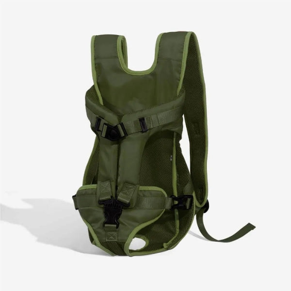 Durable pet backpack for outdoor dogs, perfect hiking gear for canine adventures.
