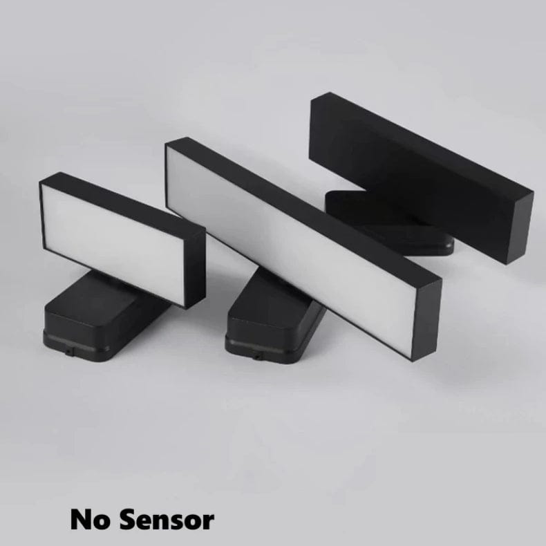 Outdoor LED motion sensor wall light, waterproof for security & garden.