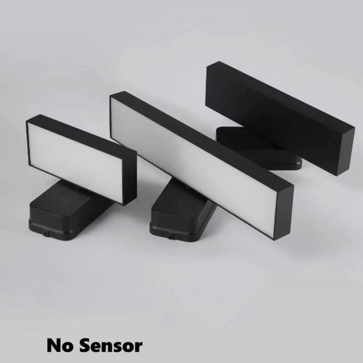 Outdoor LED motion sensor wall light, waterproof for security & garden.