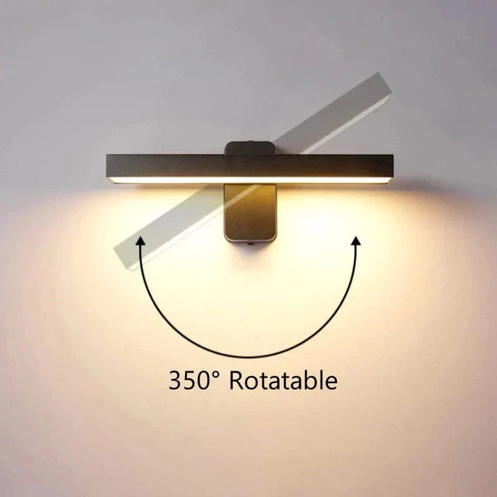 Waterproof motion sensor LED wall light for decks, patios & outdoor spaces.