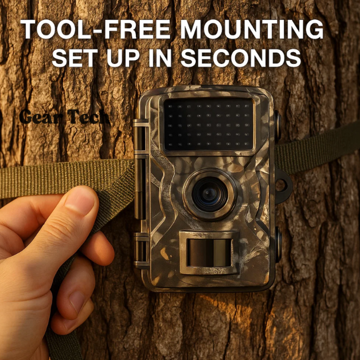 HD wildlife camera with night vision for nature monitoring. Weatherproof trail cam, motion-activated for clear shots.