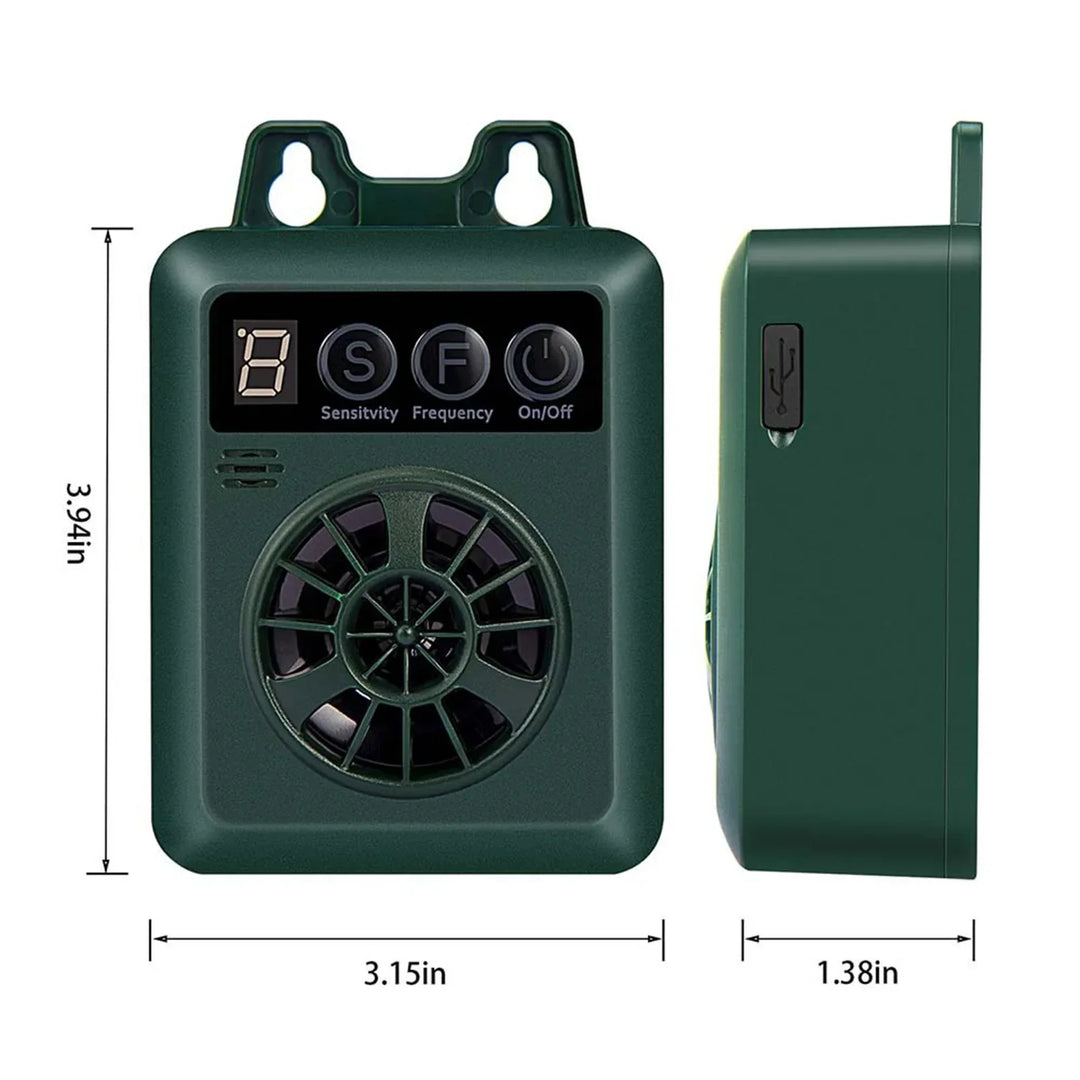 Stop dog barking with this outdoor ultrasonic device. Weatherproof bark control for a quieter home.