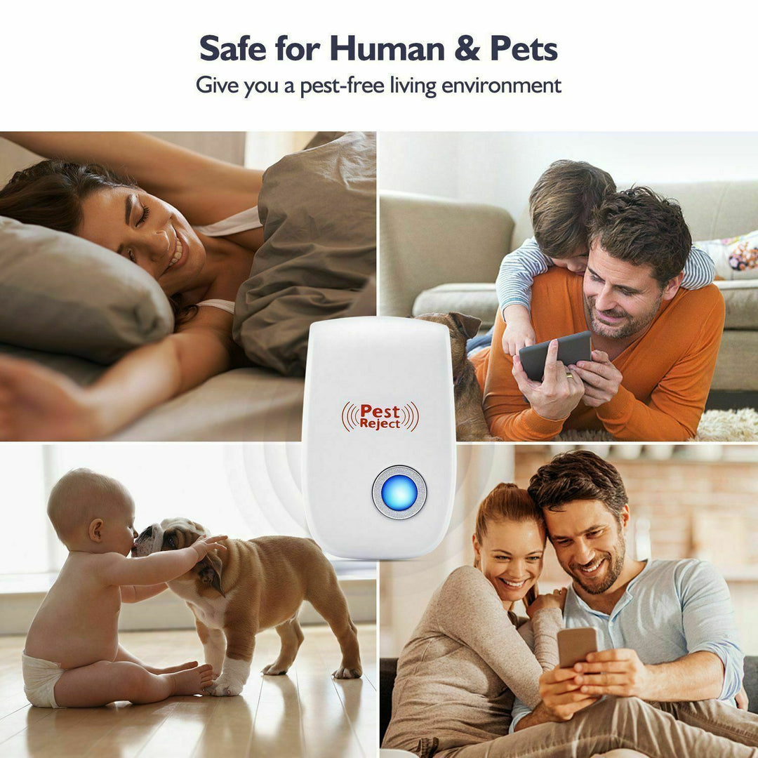 Outdoor ultrasonic squirrel & pest repeller device, eco-friendly rodent deterrent for garden & yard protection.