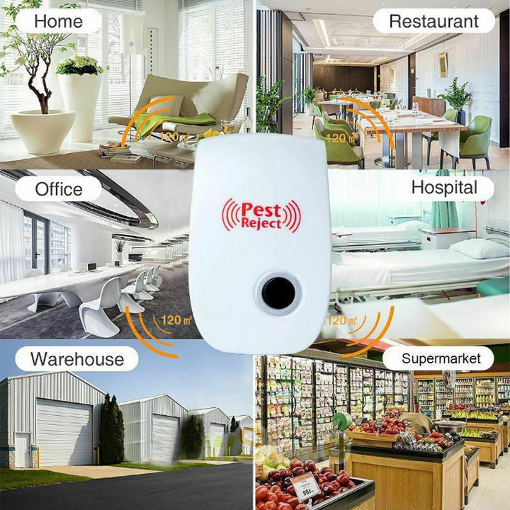 Versatile outdoor ultrasonic pest repeller, an essential garden tool for critter and rodent control.