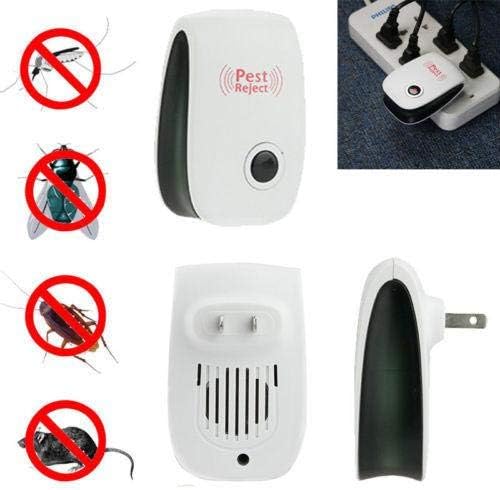 Pet-safe outdoor ultrasonic squirrel repeller device, harmless critter control for your garden & lawn.