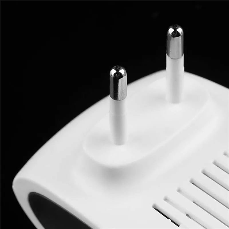 Compact outdoor ultrasonic rodent deterrent, discreet garden & DIY pest control solution for squirrels.