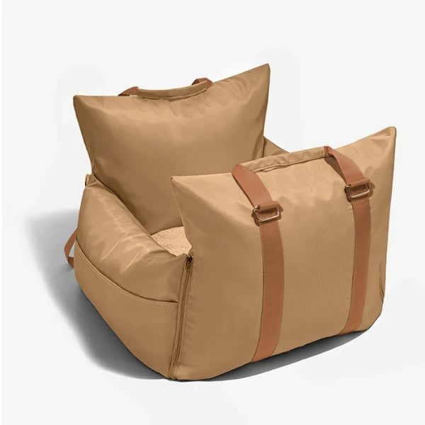 Pet supplies: dog car seat bed & safety harness for ultimate road trip comfort.