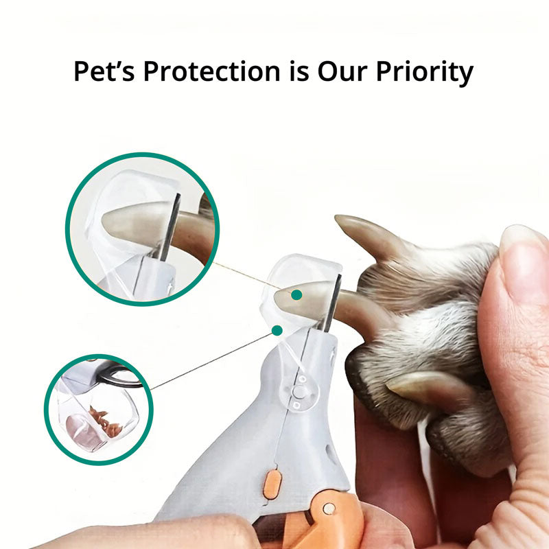 Dog and cat nail clipper with LED light for safe, accurate paw trimming; essential pet grooming tool.