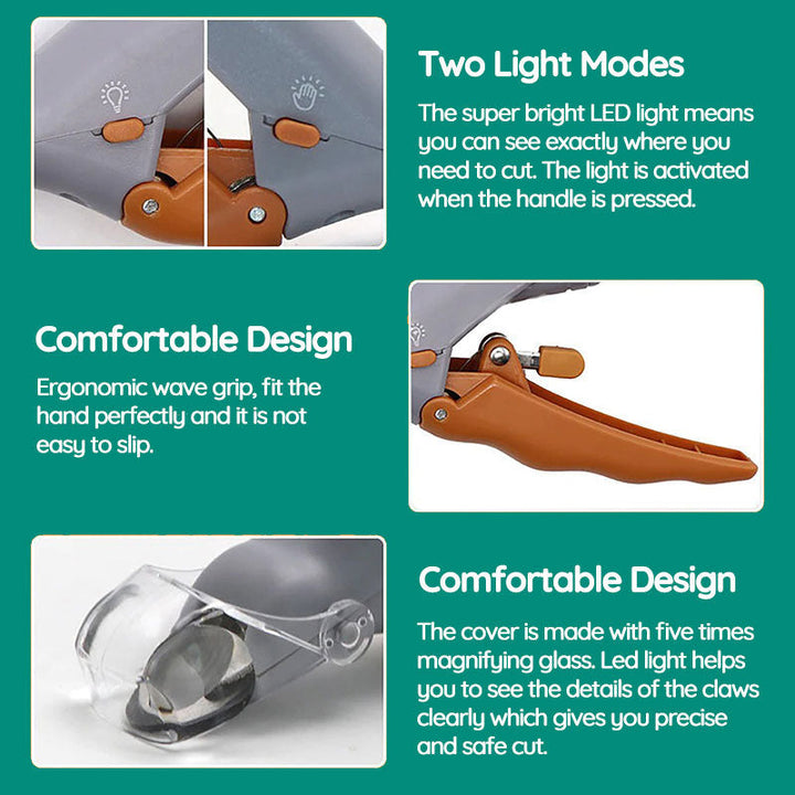 Keep pet paws healthy with LED nail clippers, offering safe, precise trimming for dogs and cats.