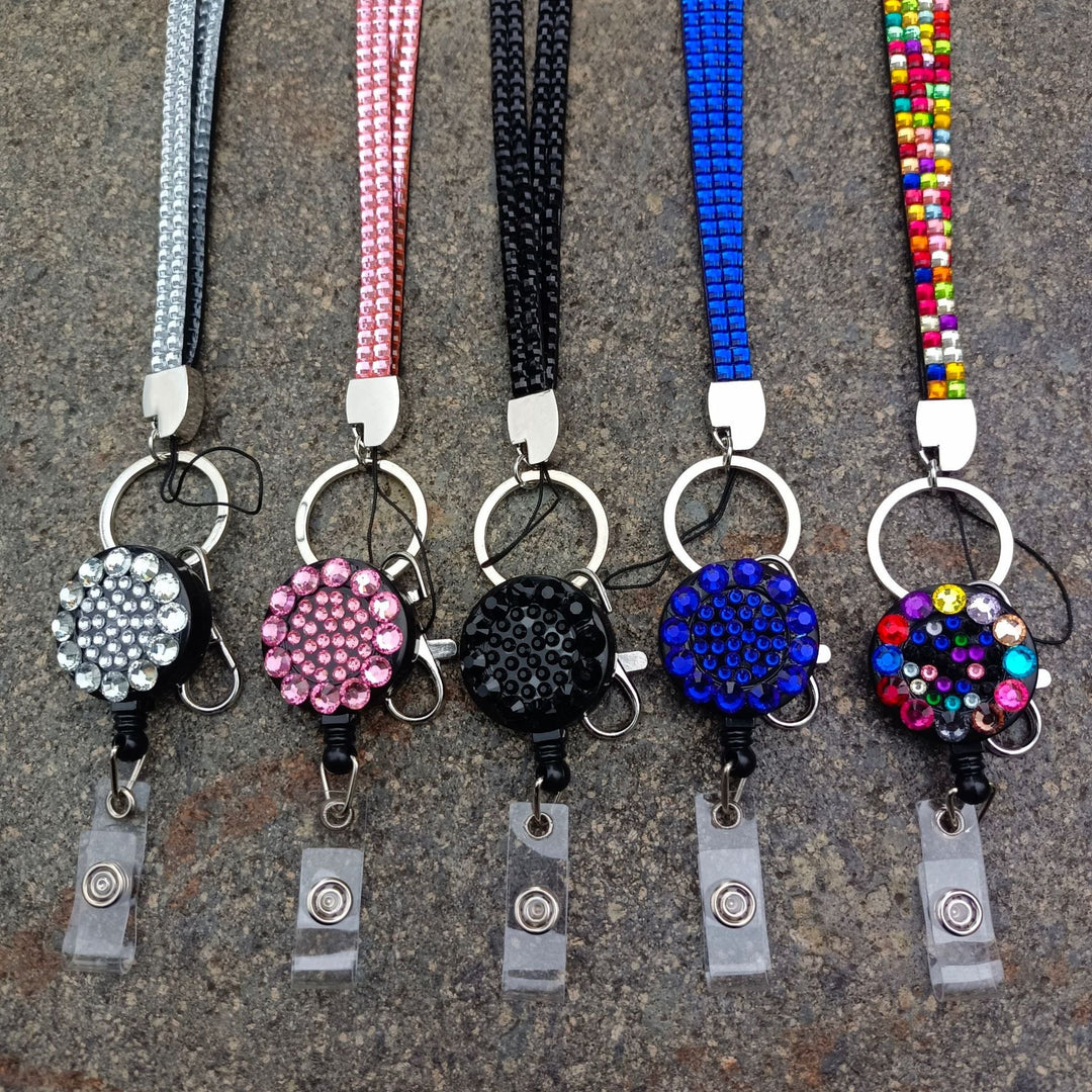 White decorative keychain & bag charm. Women's fashion accessory, sparkling handbag decor.