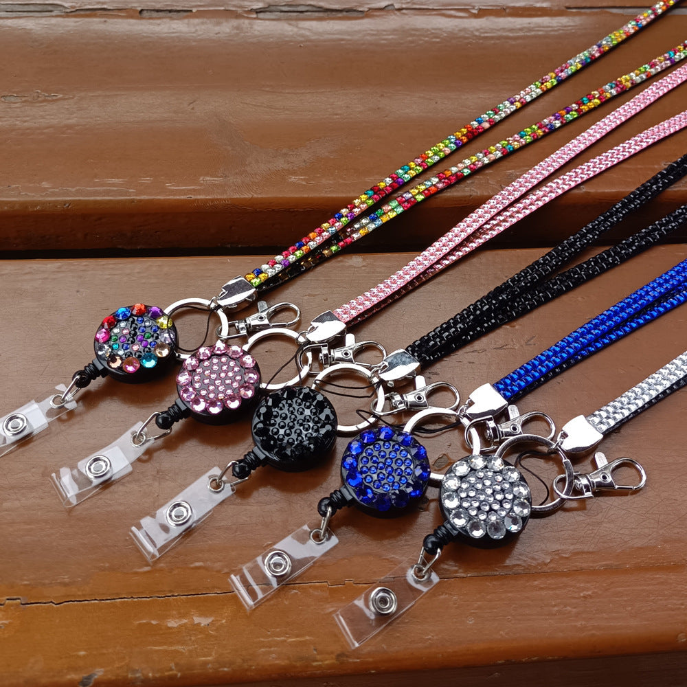 Mixed color glamorous keychain charm for handbags. Stylish women's accessory, sparkling design.