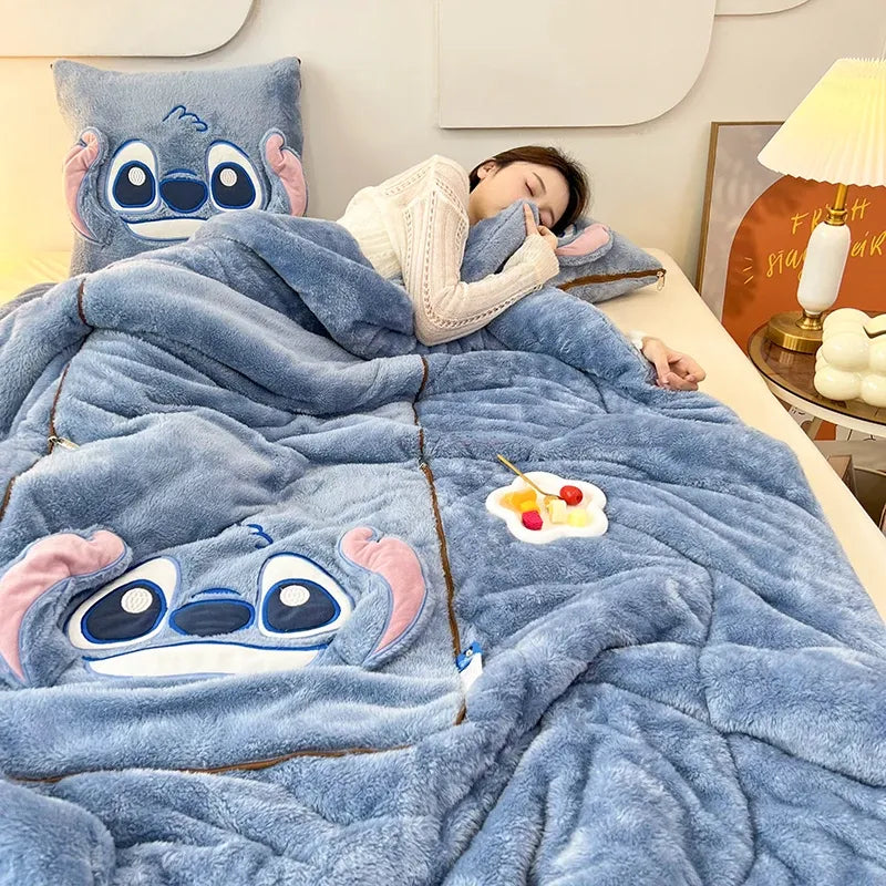 Versatile plush throw & cushion set, ideal for living rooms, bedrooms, bringing cozy warmth and comfort.