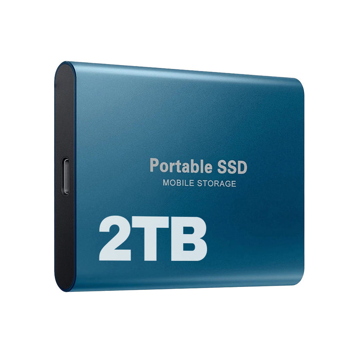 Secure your data with this high-speed 2TB portable SSD external drive, compact & reliable.