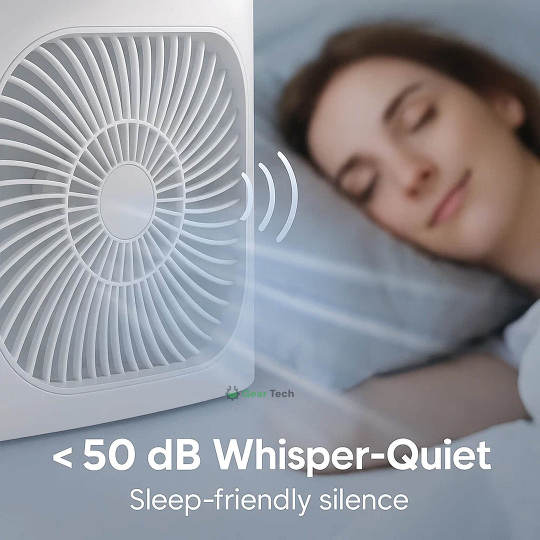 Smart portable air cooler & humidifier for quiet, efficient personal climate control.
