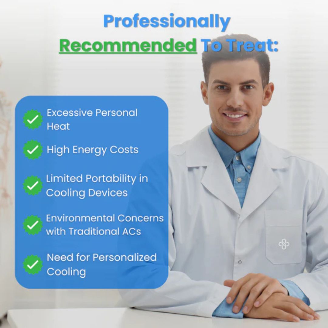 Small portable air cooler & humidifier combo for effective personal cooling at work or home.