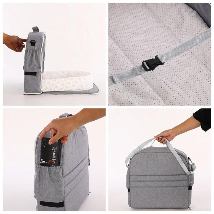 Convenient collapsible baby bed: pop-up mosquito net tent, perfect for travel and outdoor use.