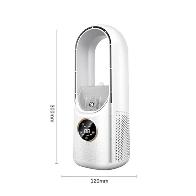 Bladeless USB fan, a compact personal AC for silent home & office comfort.