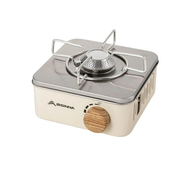 Powerful 2800W compact gas stove, essential backpacking gear for outdoor adventures.