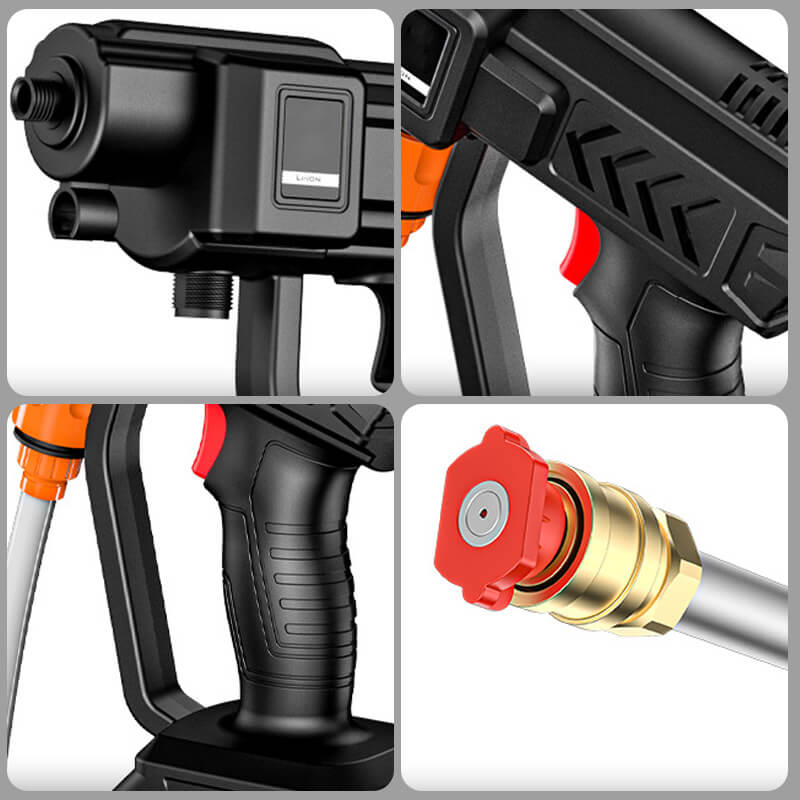 Lightweight cordless pressure washer with powerful spray & long-lasting battery. Versatile 3-in-1 nozzle included.