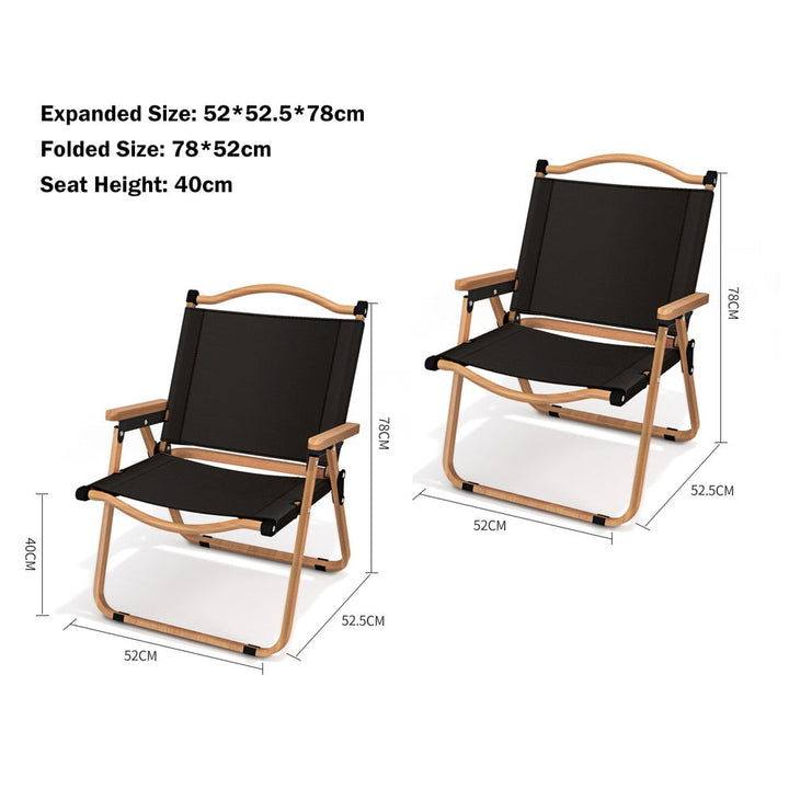 Compact unisex foldable chair for camping, picnic, beach & general outdoor use.