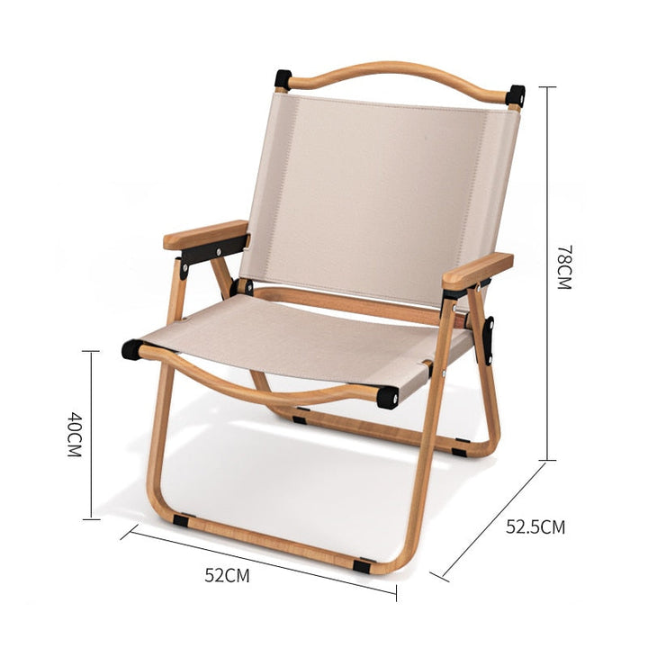 Foldable travel chair, easy to carry for any outdoor event or trip.