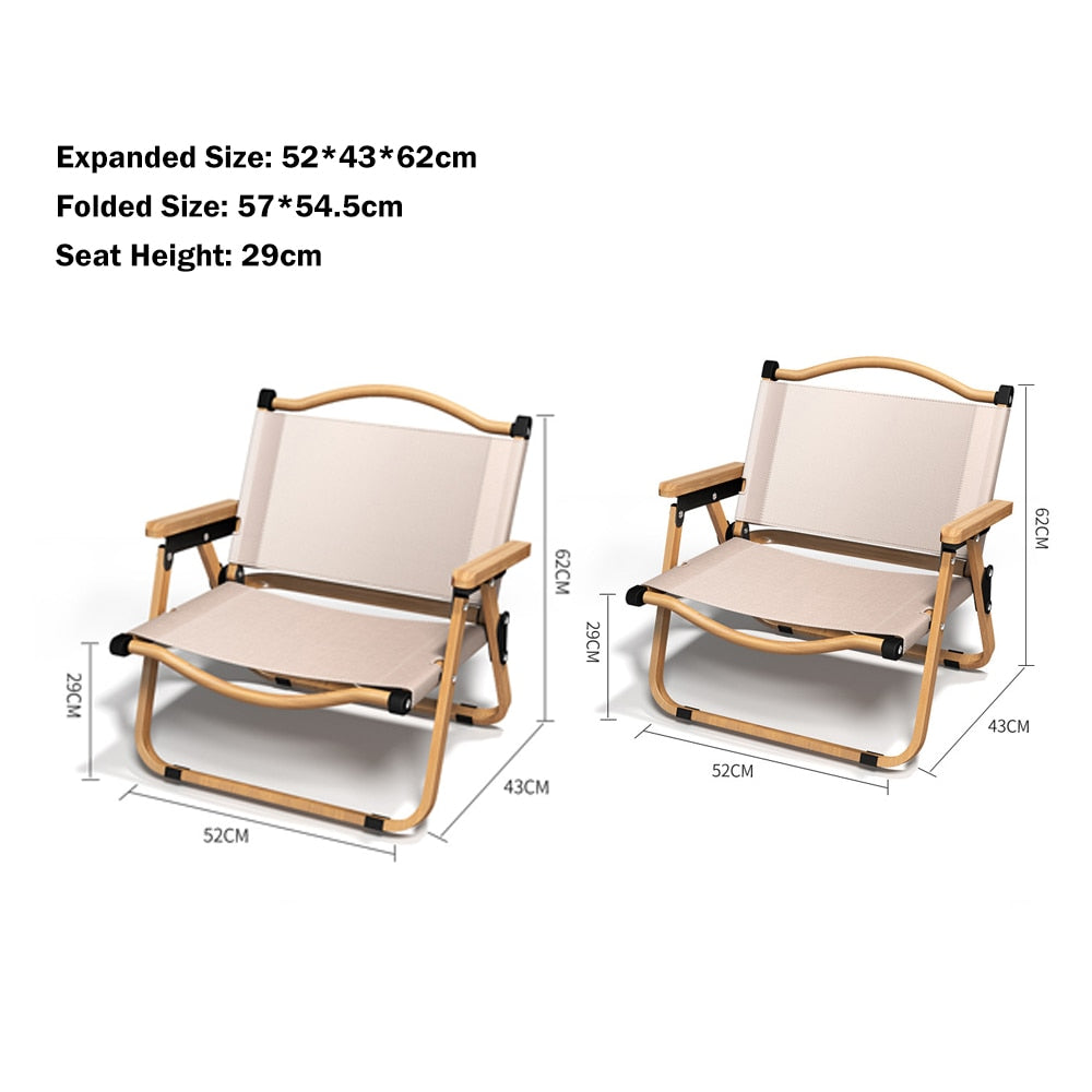 Easy-setup foldable outdoor chair for quick comfort at the campsite.