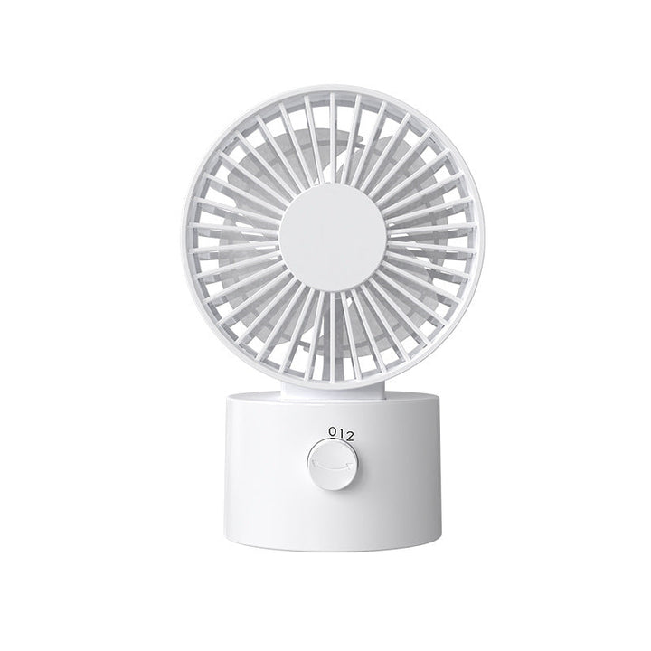 Quiet mini air circulator, perfect small travel fan. Provides cooling & comfort for home, office, or on-the-go.