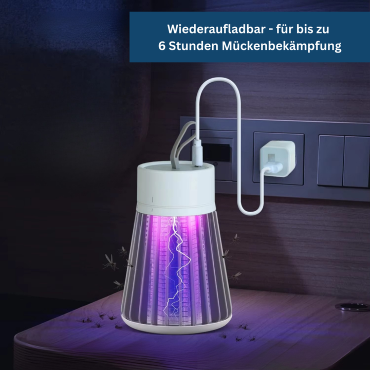 Sleek portable insect repellent device, perfect for creating a bug-free environment on your patio or campsite.