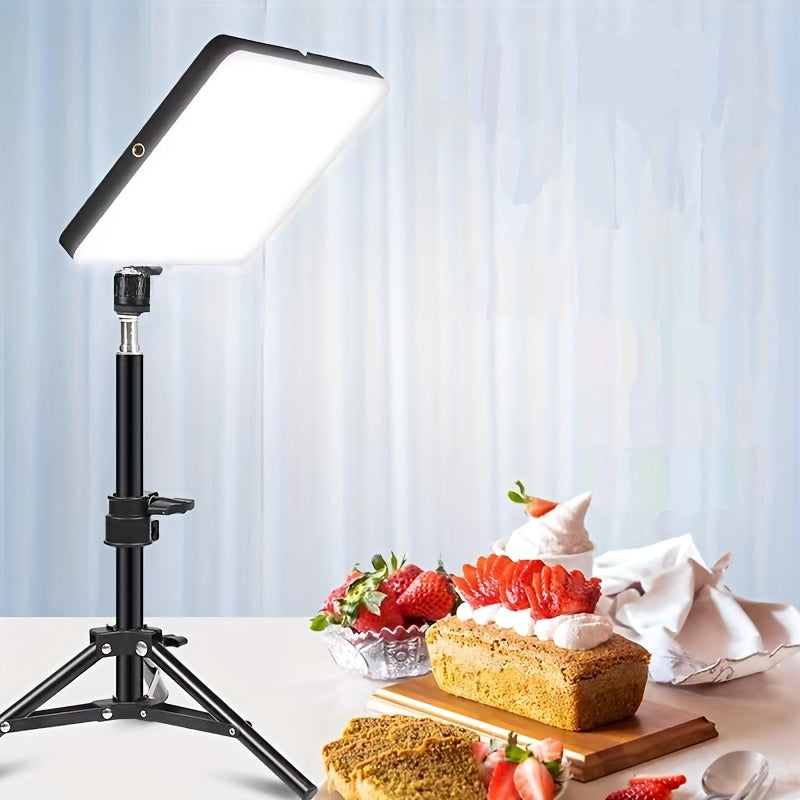 Portable photo studio lighting kit with an adjustable stand, perfect for photography, video, and LED light setups.