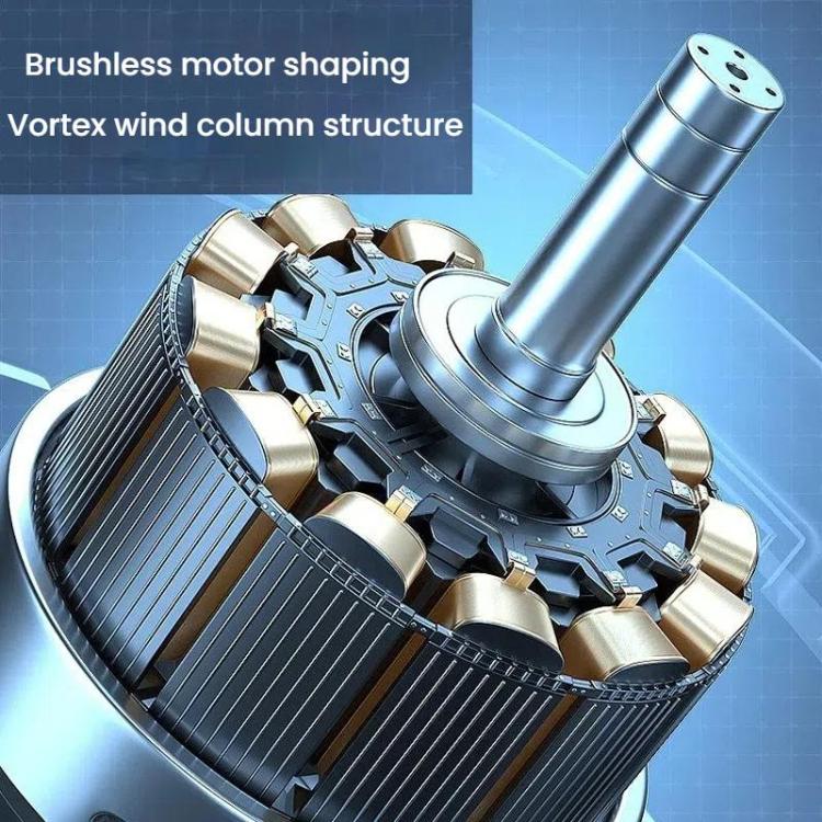 Smart portable fan, rechargeable, oscillating, with remote control for ultimate convenience.