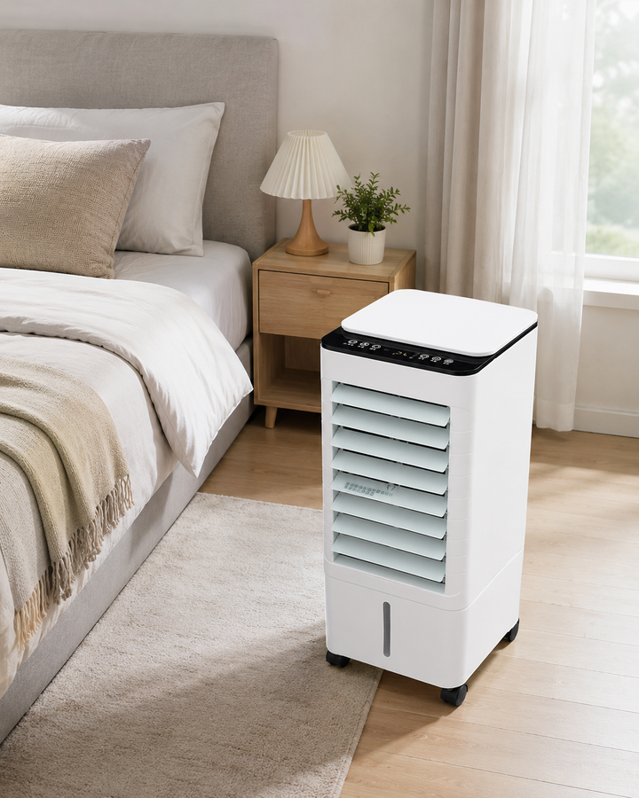 Portable Ventless Air Cooler WC2026. Compact personal fan for home & office comfort, quiet operation.
