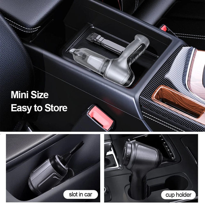 Must-have car accessory: a portable, wireless vacuum cleaner with powerful suction for spotless cars.