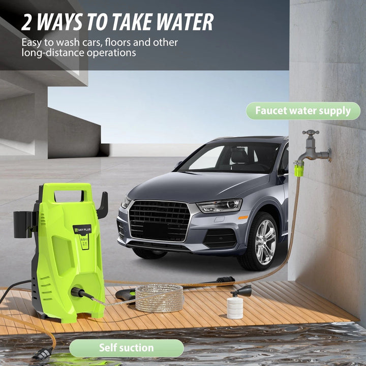 Efficient 2900 PSI power washer, ideal for patio cleaner, driveway cleaner, and tough outdoor surface cleaning.