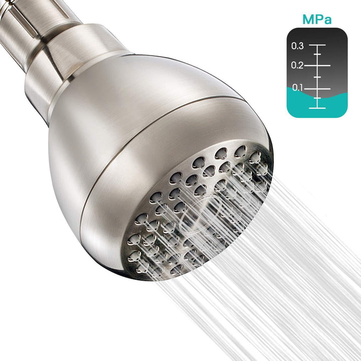 Durable Bathroom Fixture: High Pressure Shower Head with anti-clog nozzles, ensuring a powerful, refreshing shower.