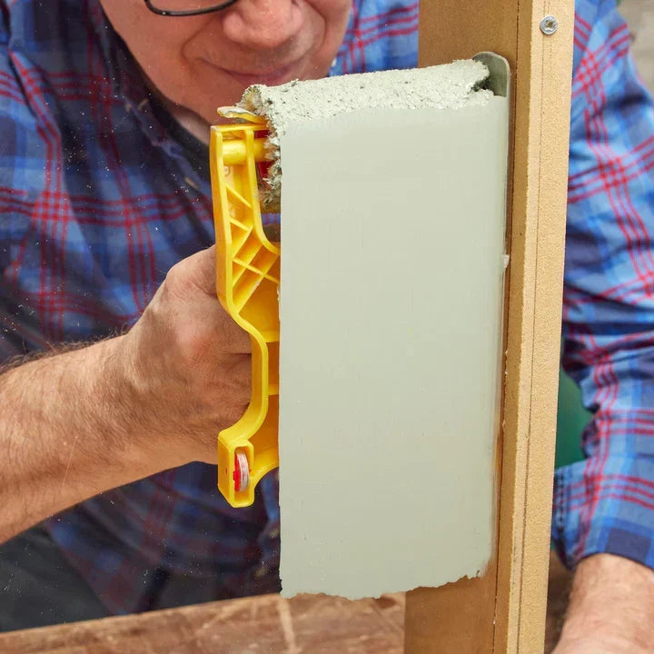 Paint roller for wall edges, trim, and ceilings. Achieve clean, sharp lines fast with this DIY tool.