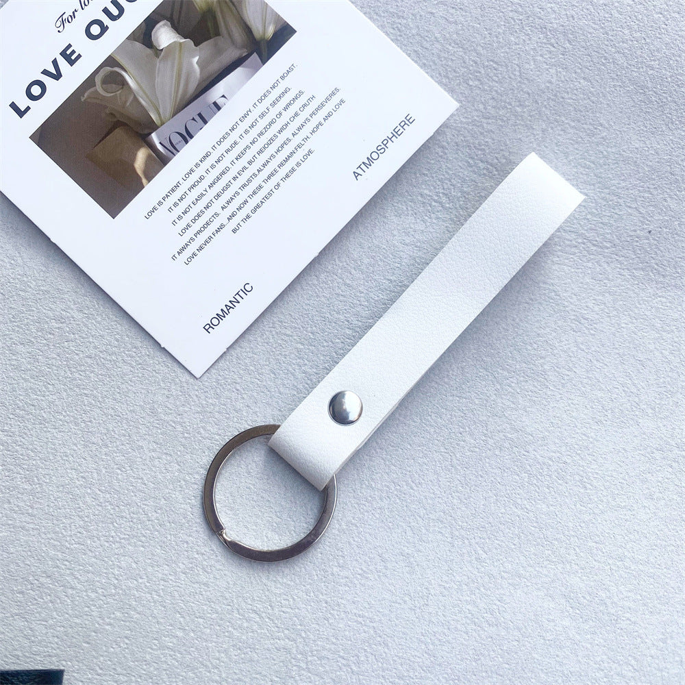 Black premium leather key holder, sleek and highly functional.